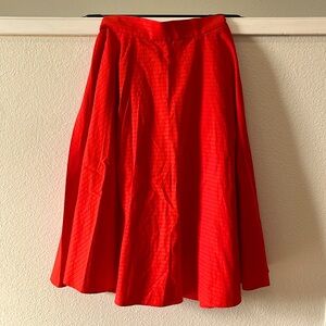 UNIQLO Tomato Red, High-waisted Skirt, Size Smalll
